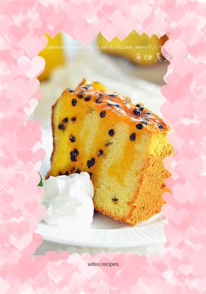 Once you master the method, you can have a variety of tricks——Passion Fruit Chiffon