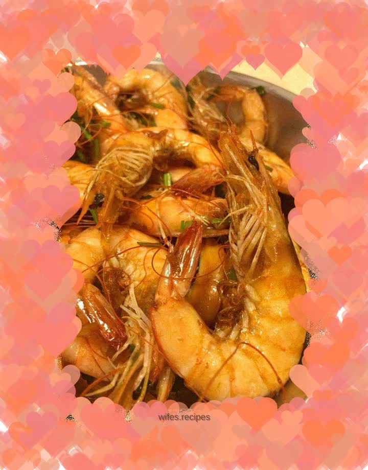 King prawns with secret soy sauce