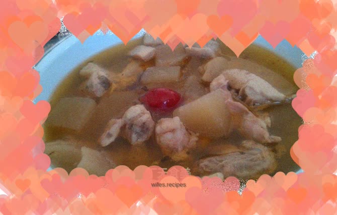 Sour radish and duck soup