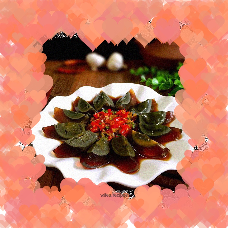 Preserved Egg with Chopped Pepper