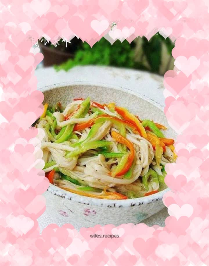 Luffa and Enoki Mushroom