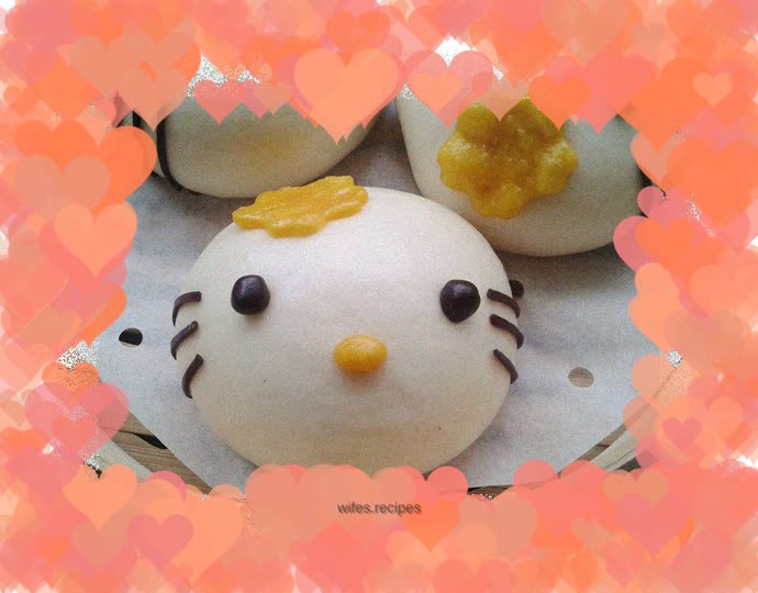 hello kitty cute steamed buns