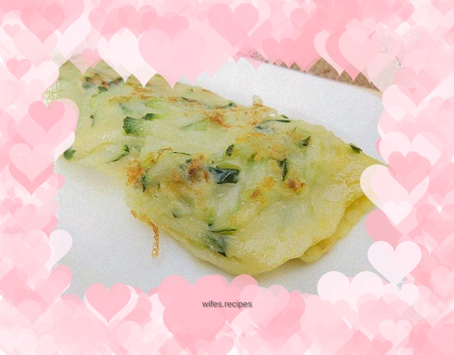 Cucumber egg pancake