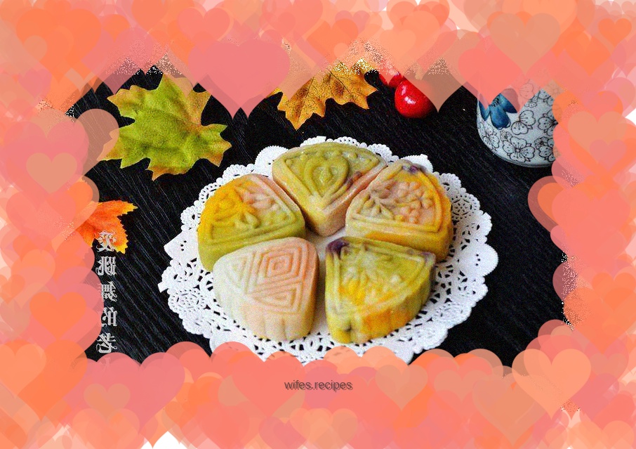 Fruity and colorful snowskin mooncakes