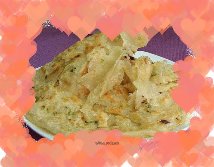 Chicken fat chive pancake