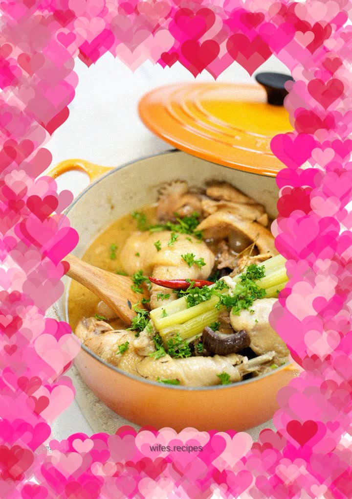 Chicken with carrot & scallion stew