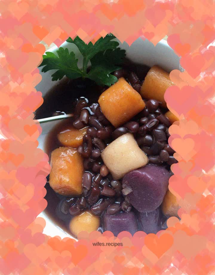 Sweet potato and taro balls