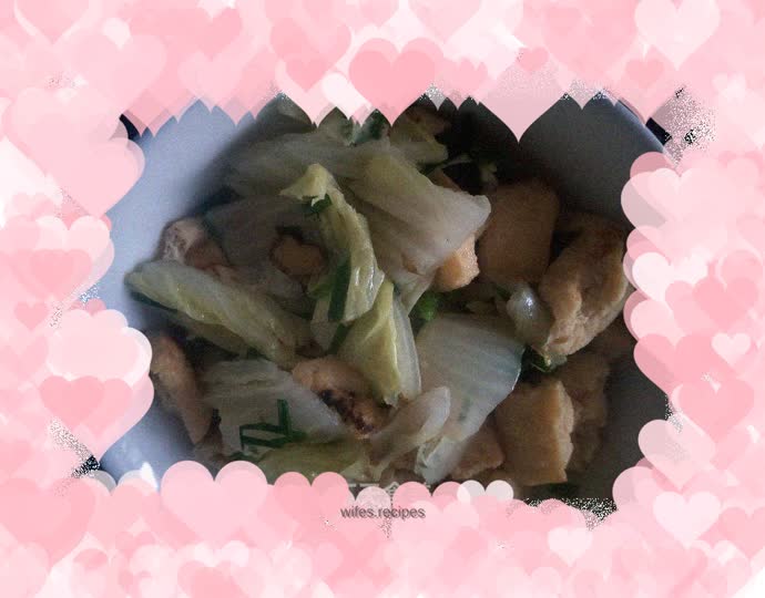 Boiled tofu with cabbage