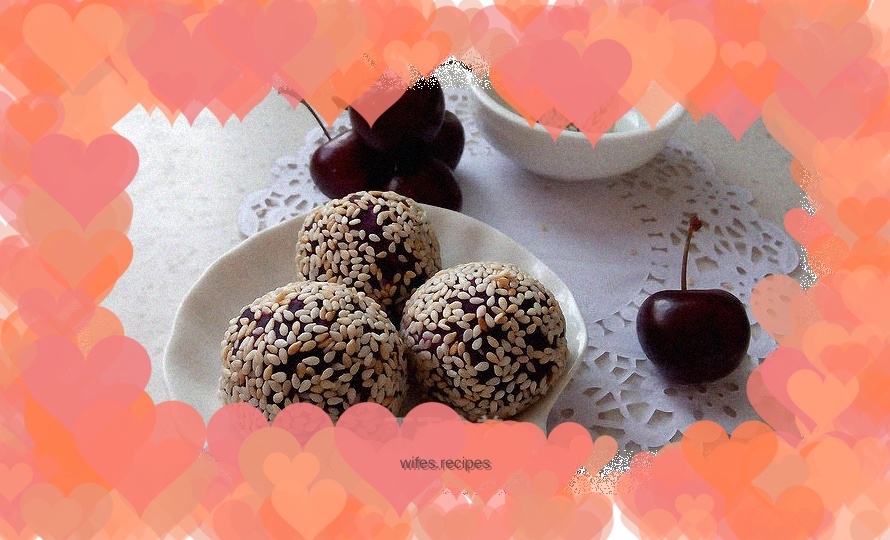 Purple potato cheese balls