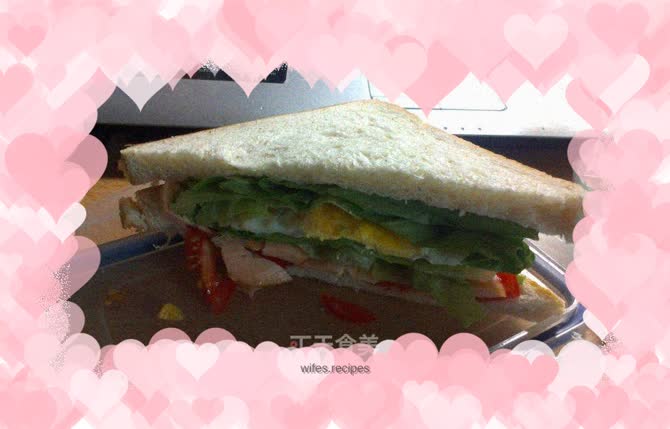 Delicious breakfast sandwiches