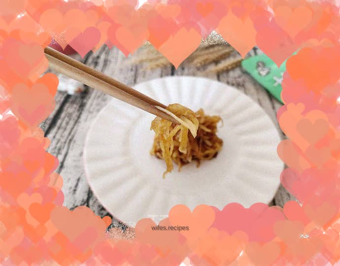 Cold scallion oil and shredded radish