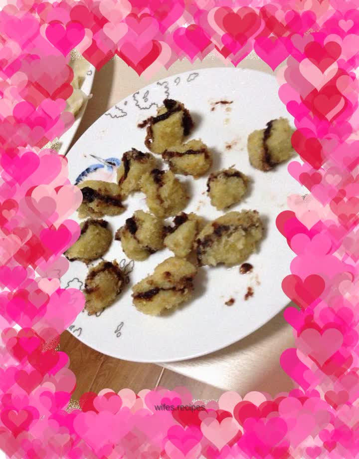 Zero-failure dessert for kitchen novices - Banana with red bean paste