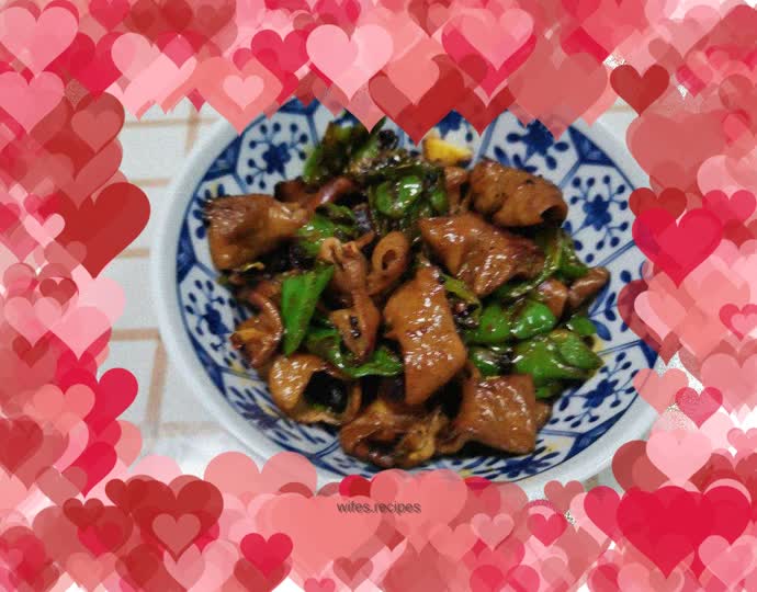 Stir-fried pork sausage