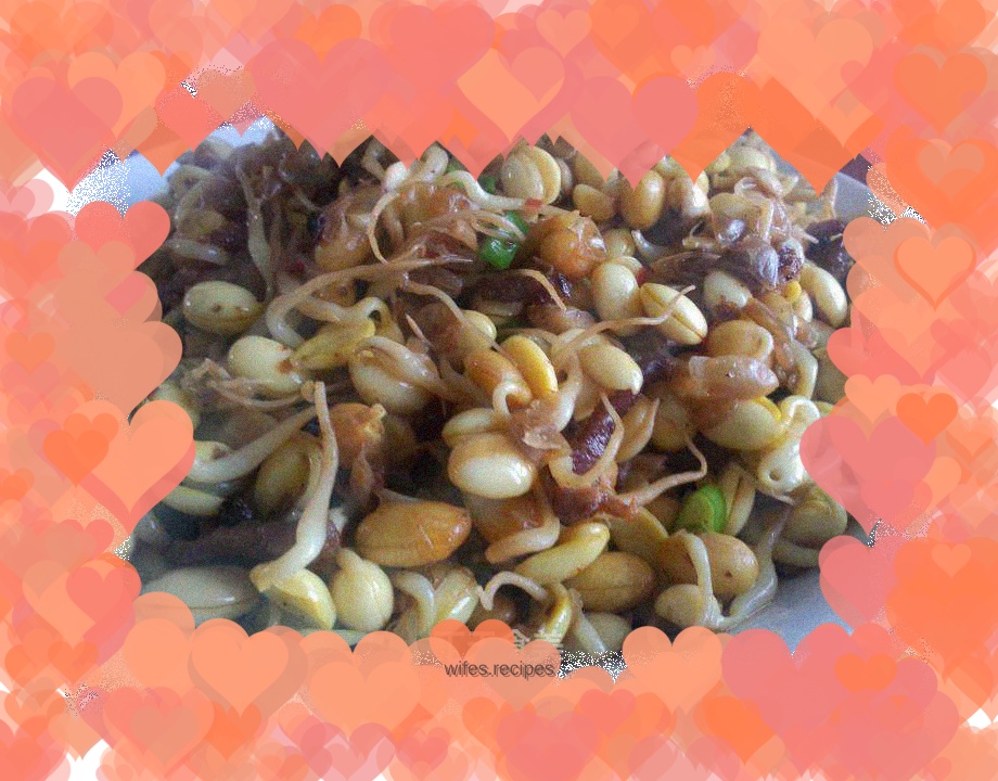 Sauce-flavored shredded pork and soybean sprouts