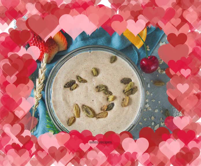 Apple oatmeal barley paste