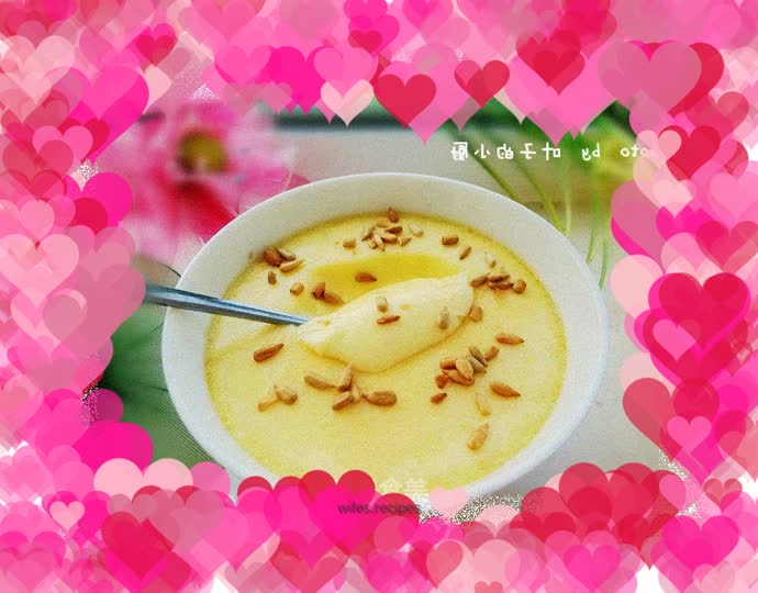 Steamed egg custard-----the secret of tender and smooth egg custard