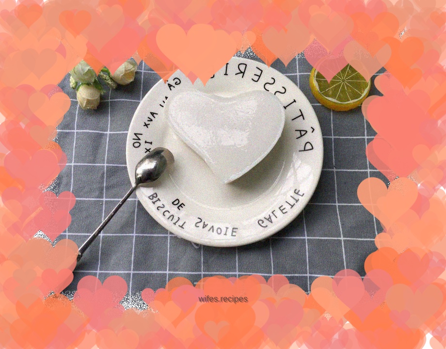 Coconut milk jelly cake