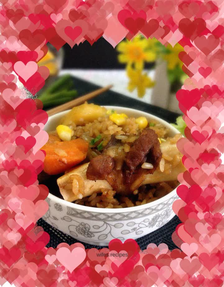 Potato and mutton pilaf