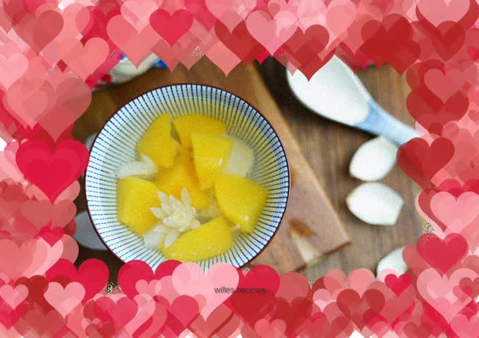 Yellow peach lily syrup