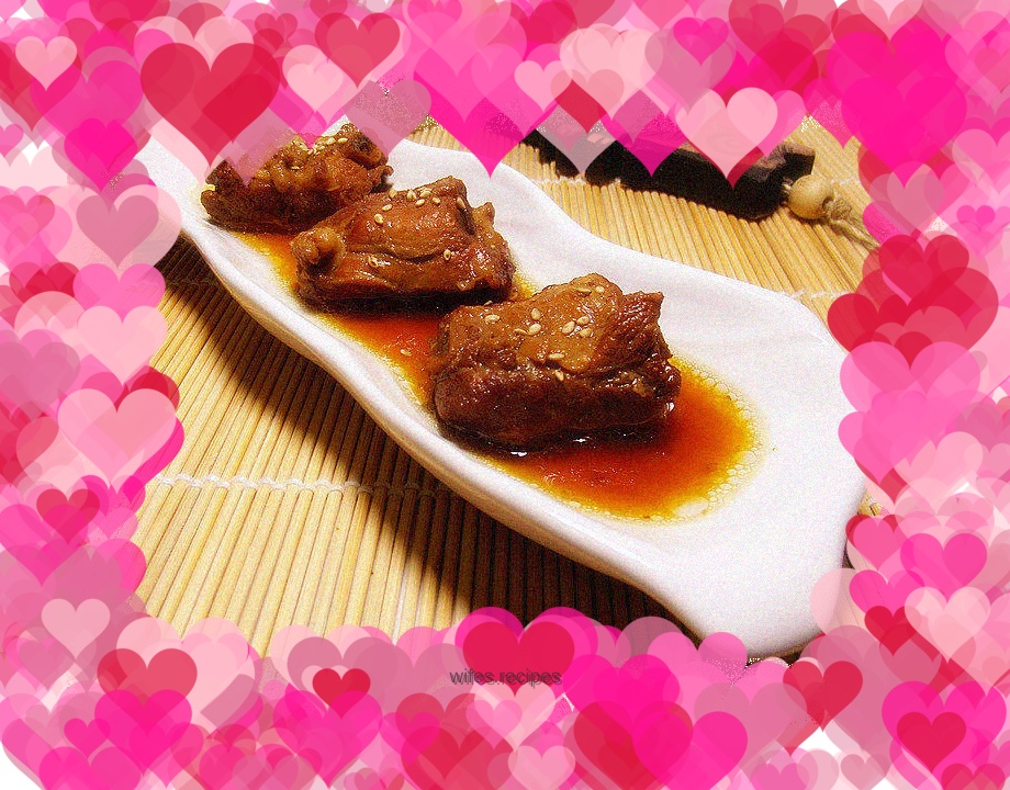 Rice cooker version of braised pork ribs