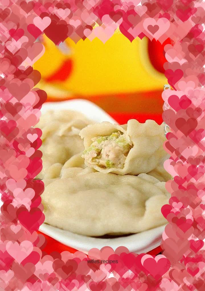 New Year’s Eve dinner ~ celery dumplings