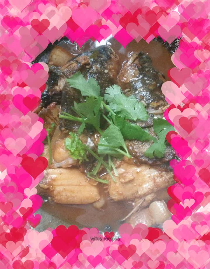 Homemade fish head stew