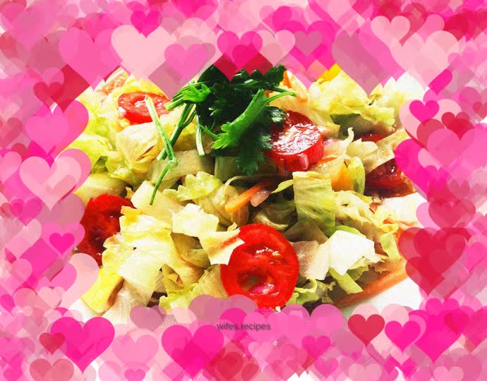 Salmon and vegetable salad