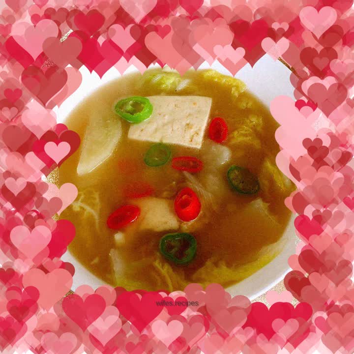 Simple version of homemade miso soup