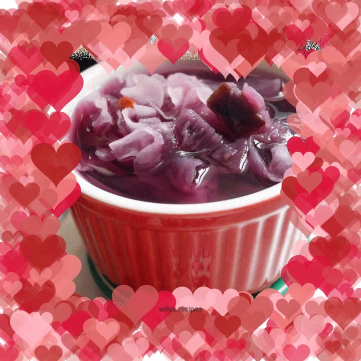 Purple Sweet Potato and Tremella Soup