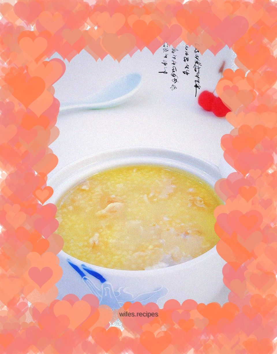 Walnut peanut millet porridge