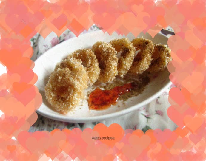 Golden squid rings