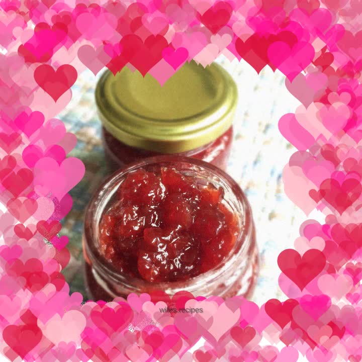Homemade cherry jam