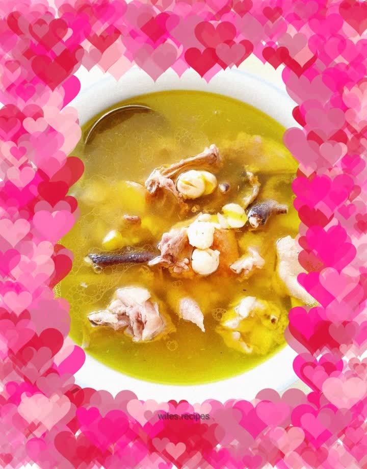 Lotus seed chicken soup