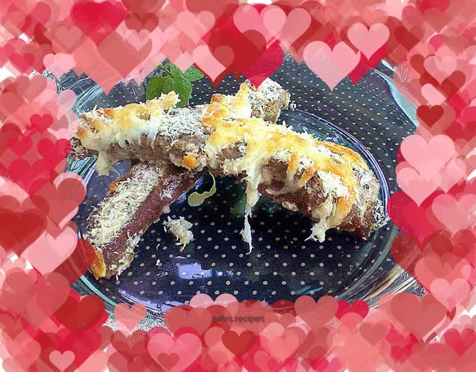 Grilled Pork Ribs with Cheese and Black Pepper