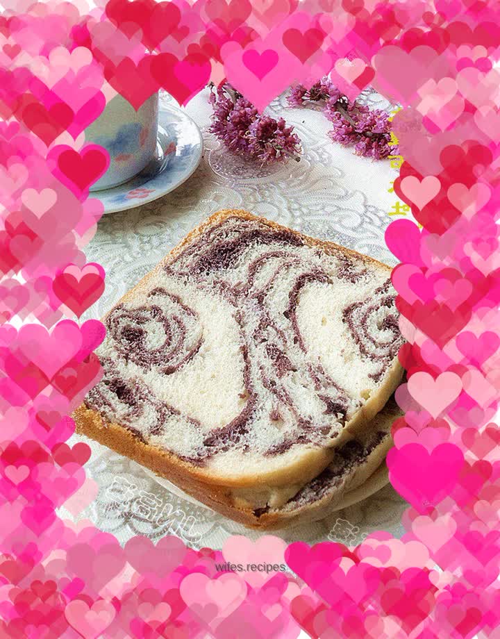 Purple Rice Marbled Toast