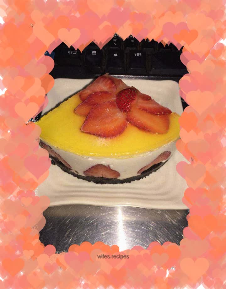 Strawberry cheesecake (no bake)