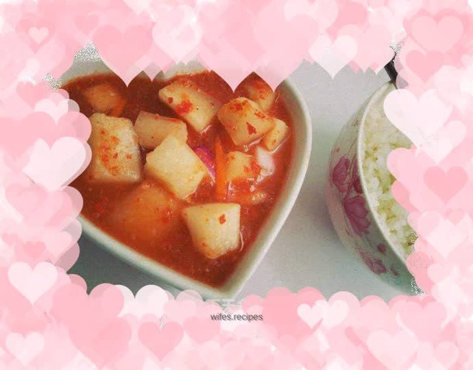 Sweet and sour appetizing crispy radish