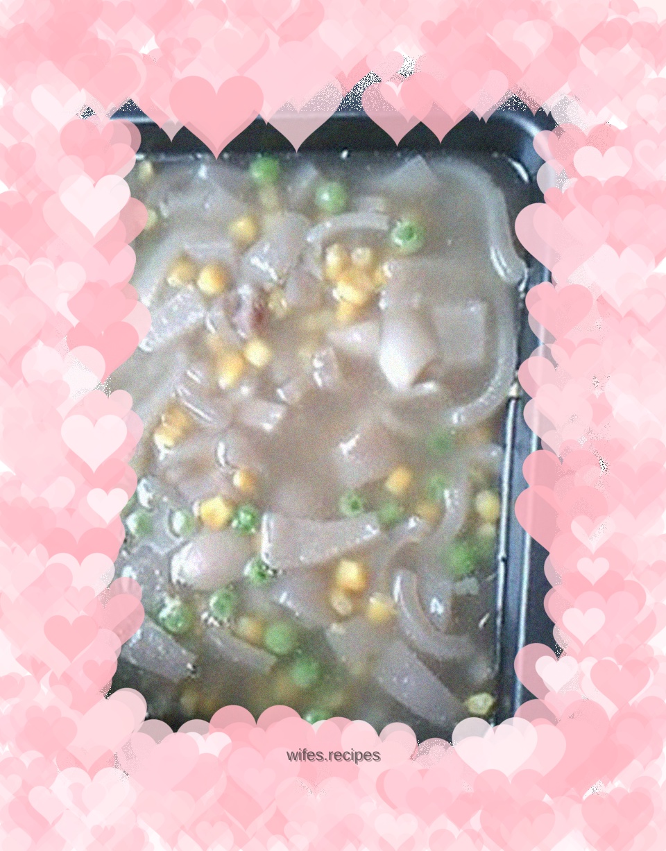 Corn kernel pork rind jelly