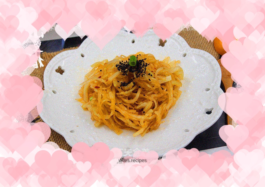 Fish fragrant kohlrabi