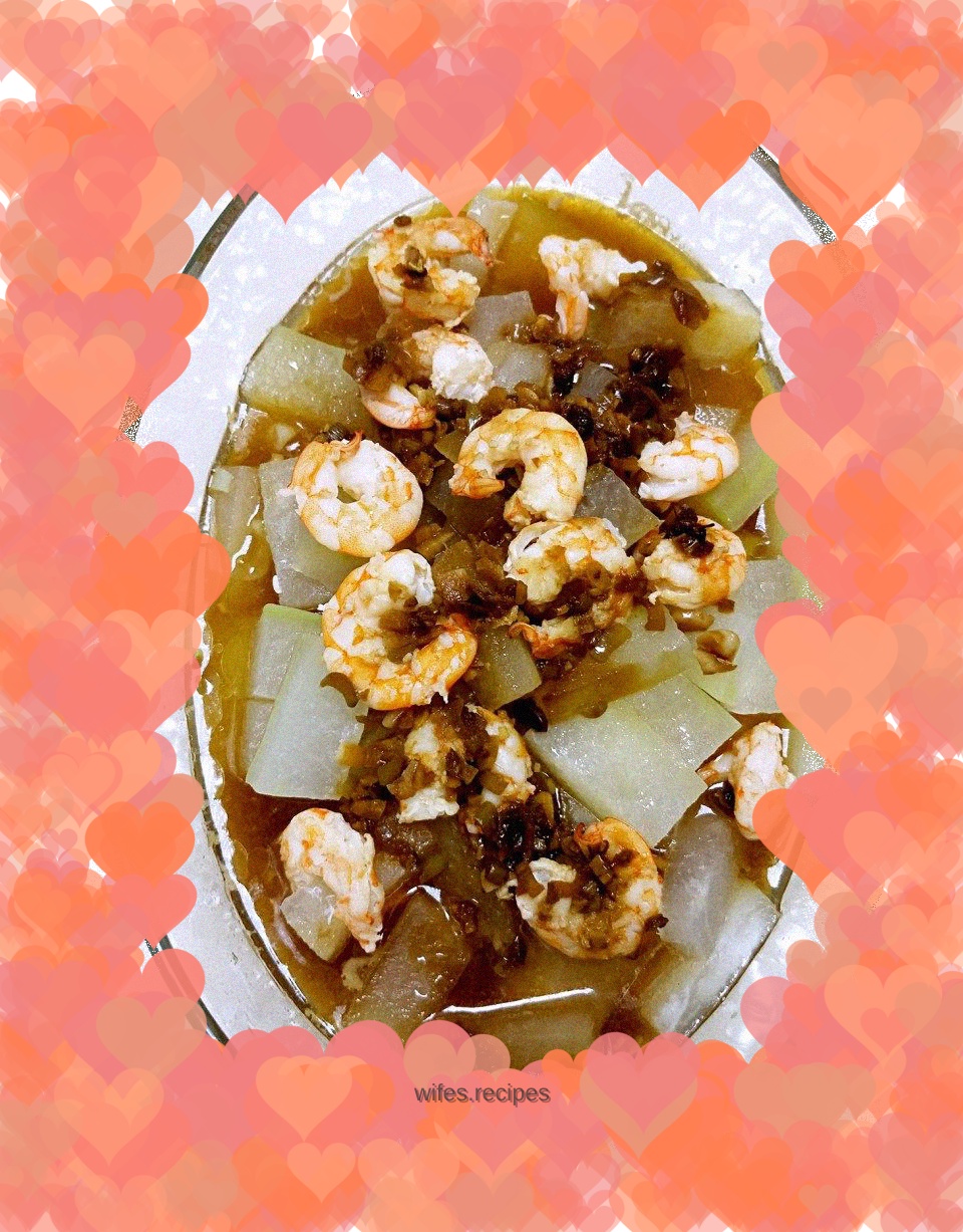 White Jade Winter Melon Stuffed Prawns