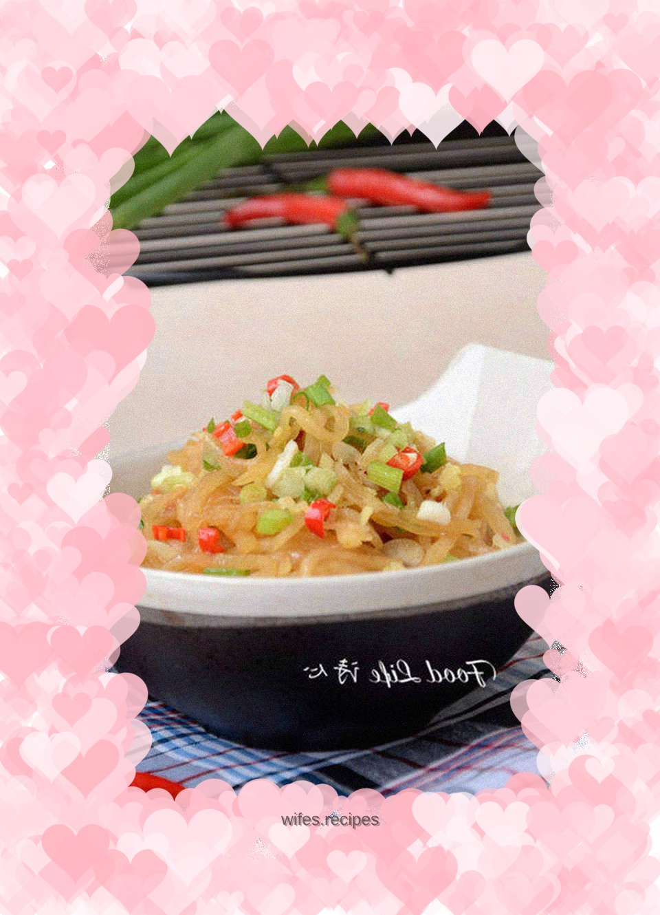 Shredded radish with cold sauce