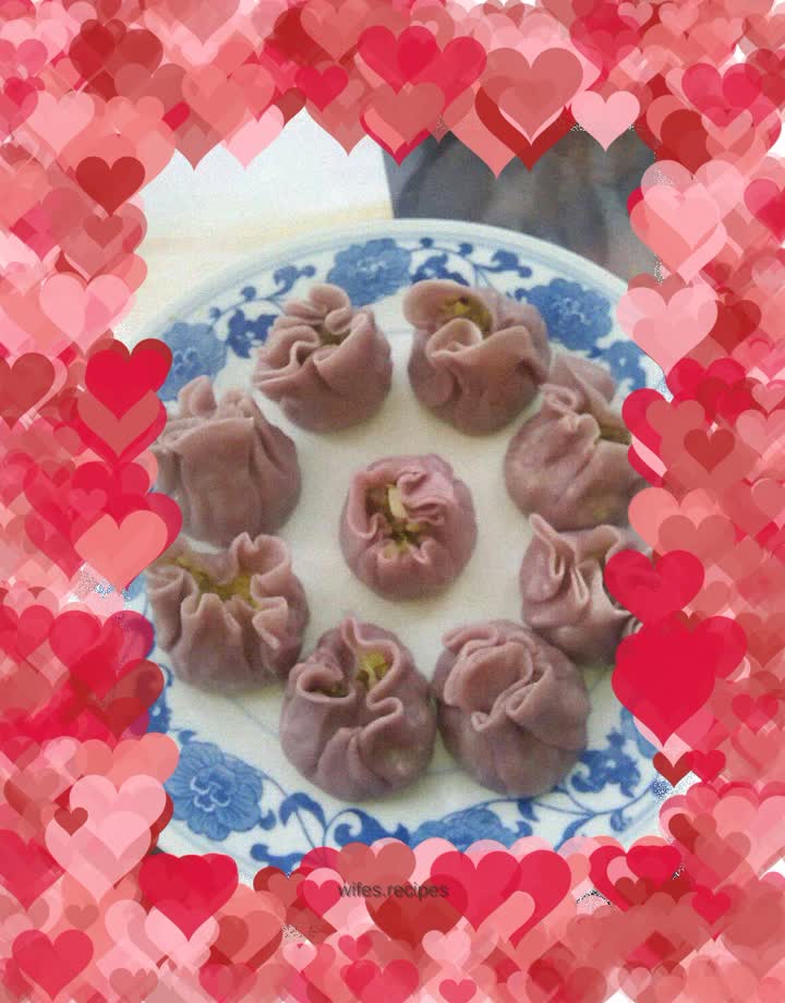 Purple Sweet Potato Vegetarian Shaomai