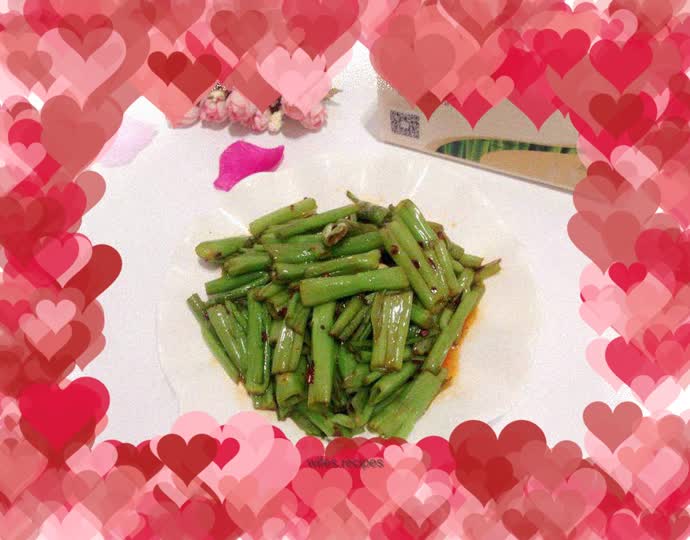 Stir-fried water spinach