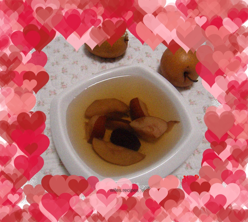 Rock sugar red pear water