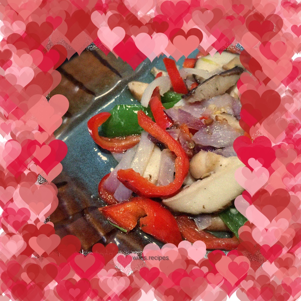 Vegetarian fried mushrooms