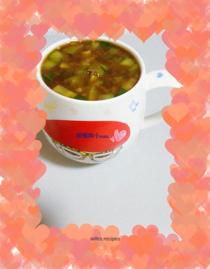 Brown sugar glutinous rice and cucumber porridge (brown sugar glutinous rice porridge is a good breakfast porridge) nourishing and nourishing~