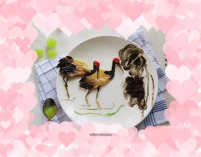 Interesting plate painting in Chinese painting style