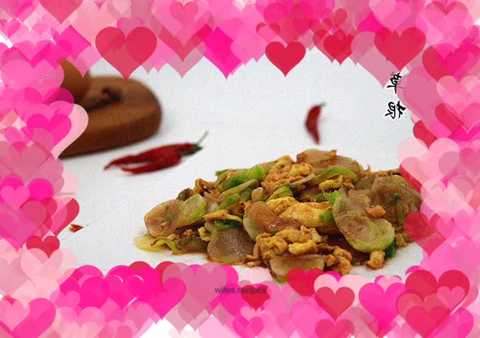 Fried fermented bean curd, ear vegetables and eggs