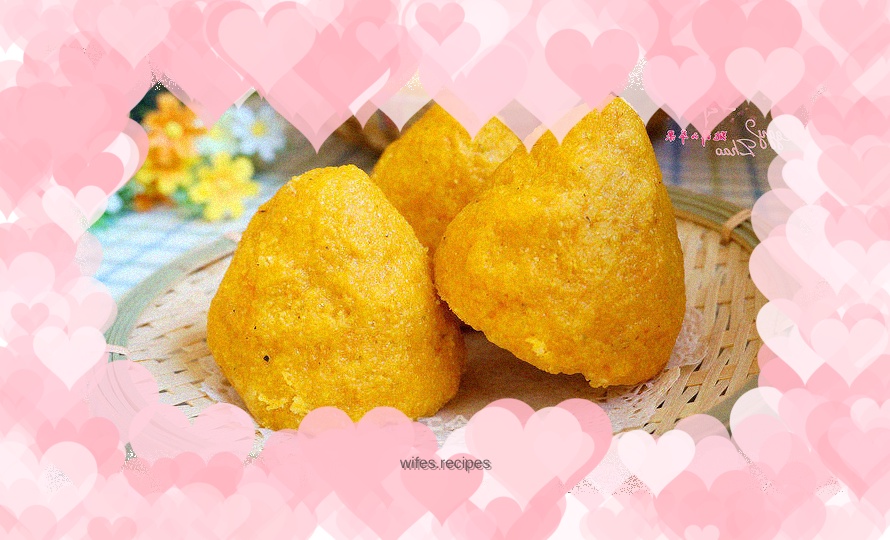 Pumpkin cornmeal steamed bun