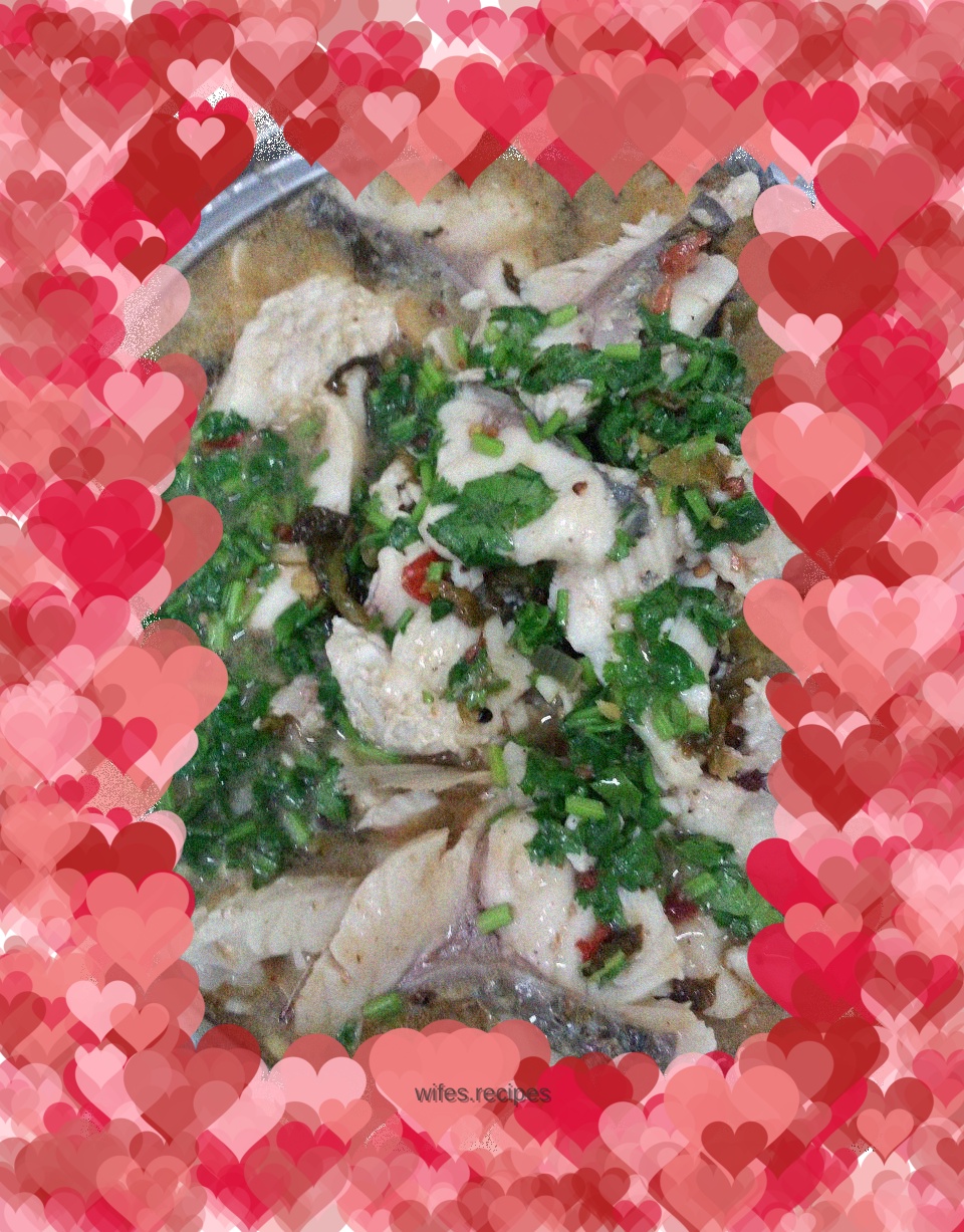 Classic Sichuan dish, pickled fish (healthy version with oil)